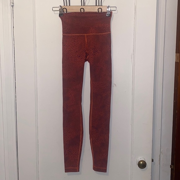 Lululemon Wunder Train High-Rise Tight leggings crackle glaze vintage larkspur - Picture 2 of 8